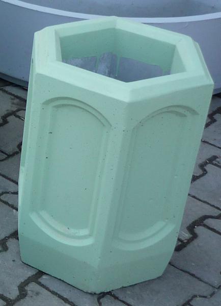 Урна.  Урна уличная.  Бетонная урна,  шестигранная.  У020 — фото 2